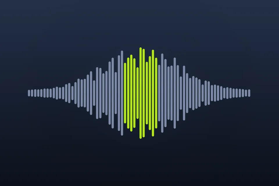 AI voice call waveform